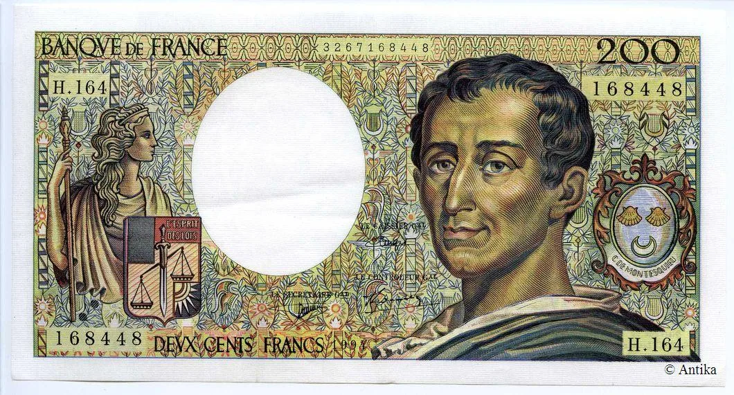 200 FRANCS MONTESQUIEU - Type 1981 modifié
