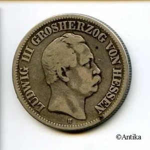 2 MARK Argt LOUIS III 1848-1877 RARE
