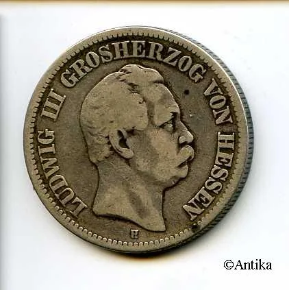 2 MARK Argt LOUIS III 1848-1877 RARE