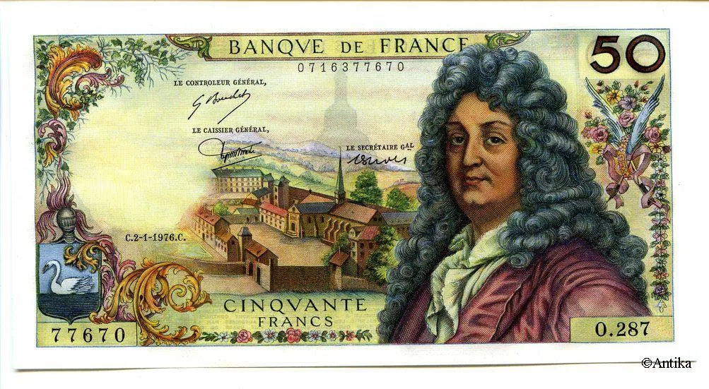 50 FRANCS RACINE - Type 1962