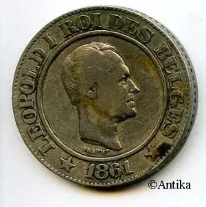 ESSAI de 20 Ctmes LEOPOLD Ier Cu-nickel par BREANT très Rare