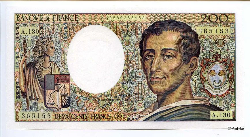 200 FRANCS MONTESQUIEU -Type 1981