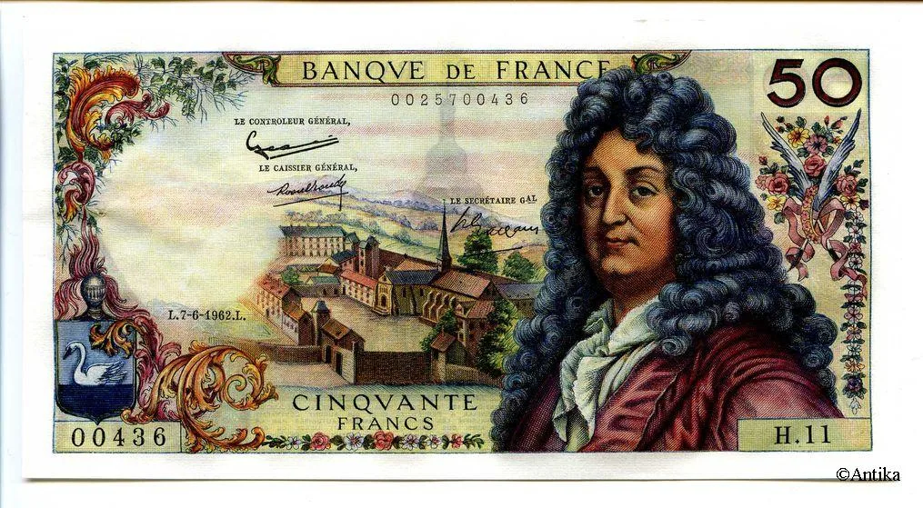 50 FRANCS RACINE - Type 1962