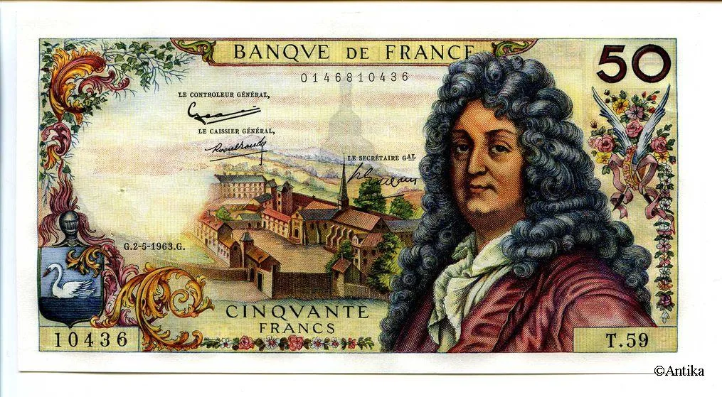 50 FRANCS RACINE - Type 1962