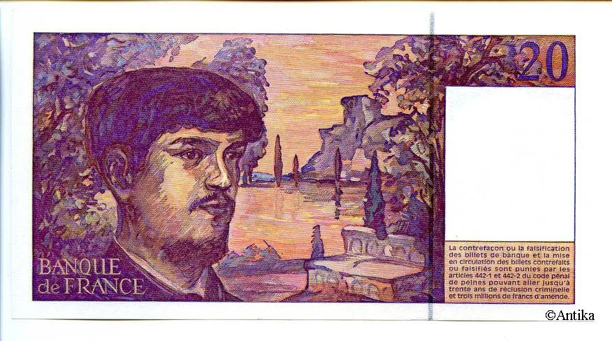 20 FRANCS DEBUSSY - Type 1980 Modifié