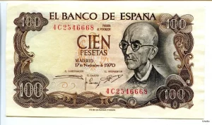 100 Pesetas M. de Falla * * * * * * PROMO