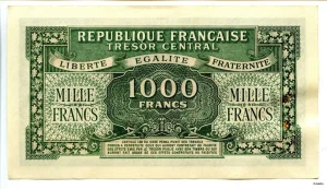 1000 FRANCS (Marianne)chiffres gras