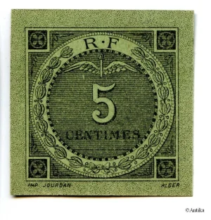 5 CENTIMES VERT BOUGIE SETIF