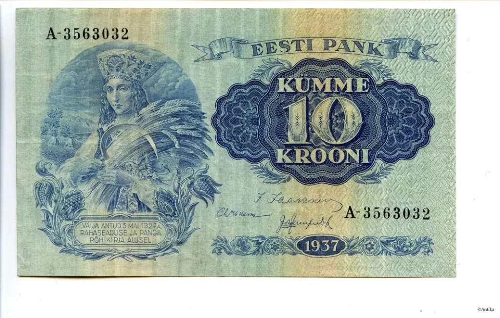 10 Krooni Femme costume traditionnel & Blé * *