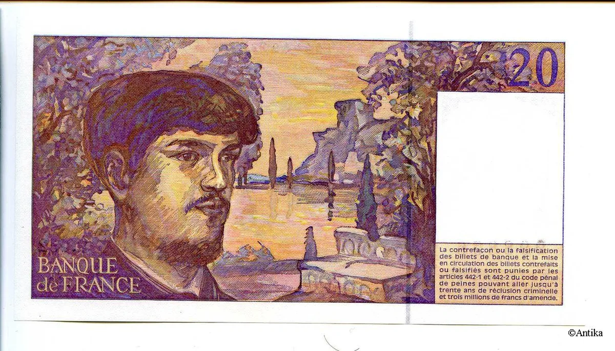 20 FRANCS DEBUSSY - Type 1980 Modifié