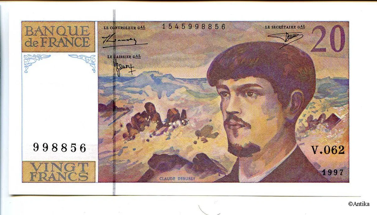 20 FRANCS DEBUSSY - Type 1980 Modifié