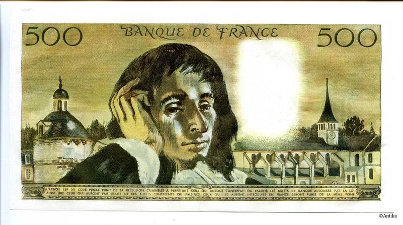 500 FRANCS PASCAL - Type 1968