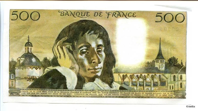 500 FRANCS PASCAL - Type 1968