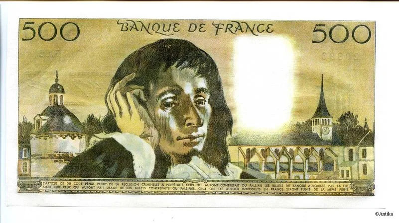 500 FRANCS PASCAL - Type 1968