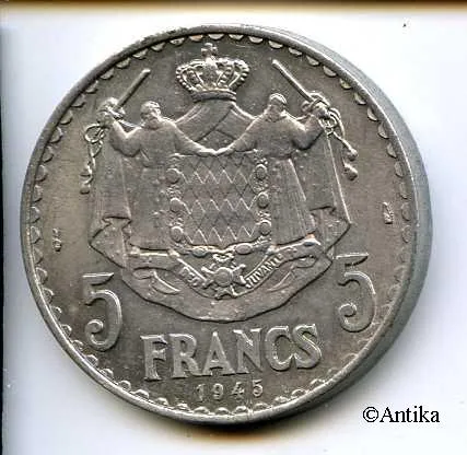 5 FRANCS LOUIS II 1922-1949