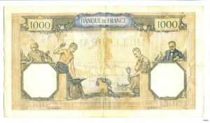 1000 FRANCS CERES & MERCURE - Type 1927 modifié