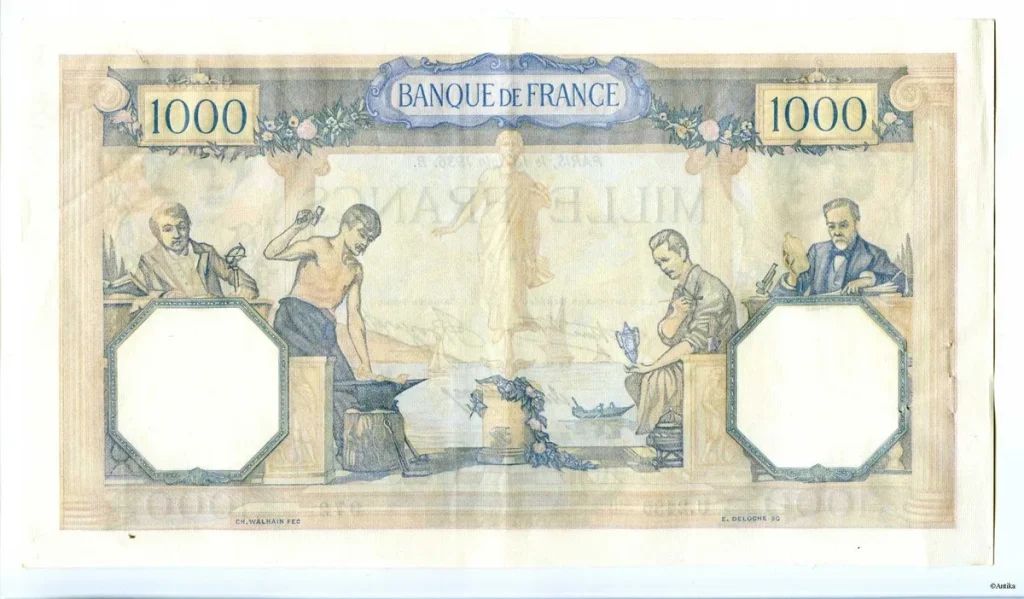 1000 FRANCS CERES & MERCURE - Type 1927