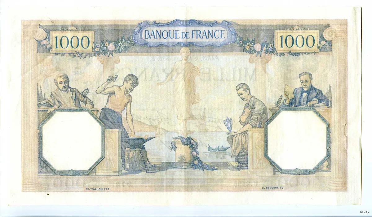 1000 FRANCS CERES & MERCURE - Type 1927