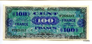 100 FRANCS Verso "France"