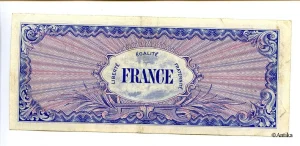 100 FRANCS Verso "France"