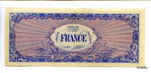 100 FRANCS Verso "France"