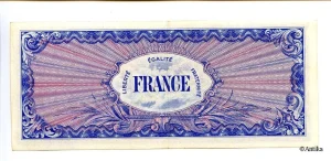 1000 FRANCS Verso "France"