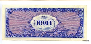 1000 FRANCS Verso "France"