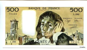 500 FRANCS PASCAL - Type 1968