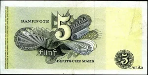 5 Deutsche Mark Femme s/un taureau PROMO