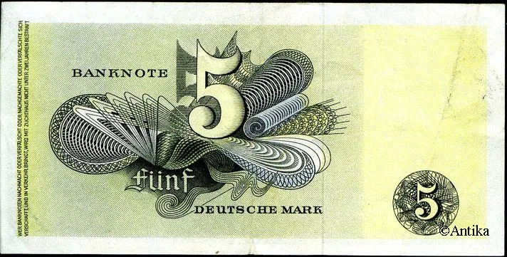 5 Deutsche Mark Femme s/un taureau PROMO
