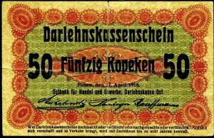 50 Kopeken Darlehnskassenscheine - Occupation de la Lithuanie PROMO