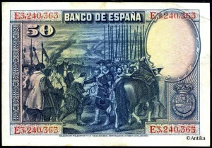 50 Pesetas D. Vélasquez