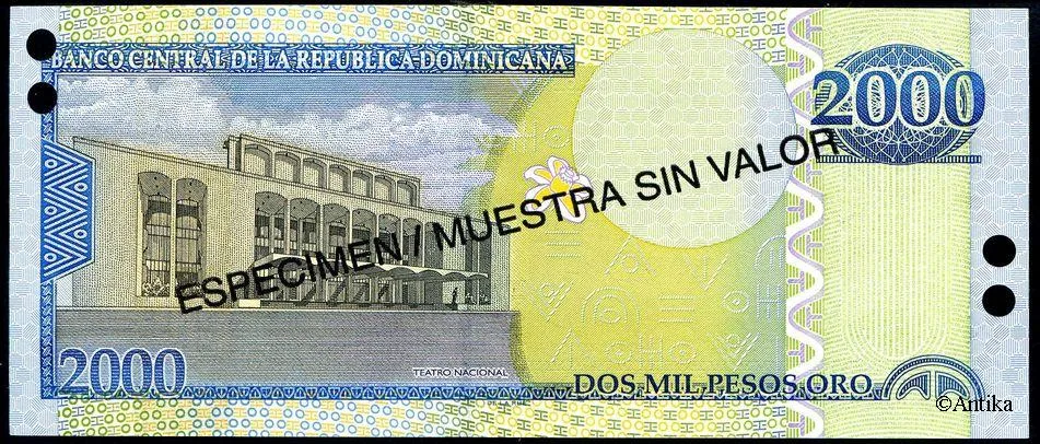 2000 Pesos Oro E.Prud'Homme-J.Reyes SPECIMEN