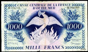 1000 FRANCS PHOENIX Type 1943
