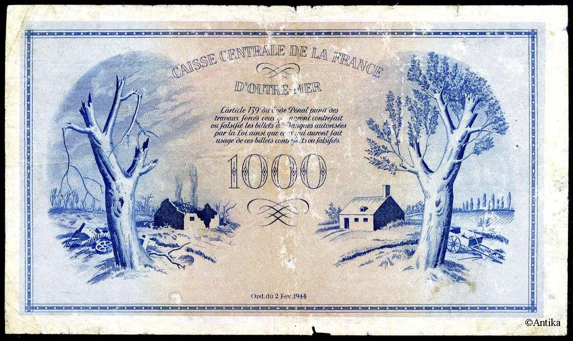 1000 FRANCS PHOENIX Type 1943