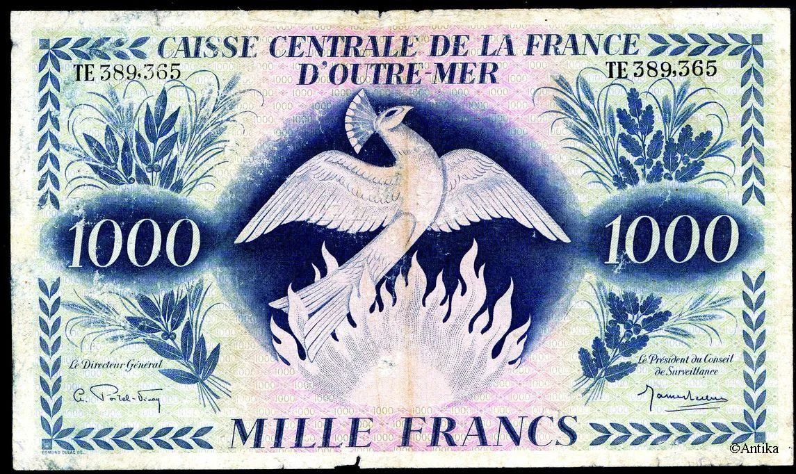1000 FRANCS PHOENIX Type 1943