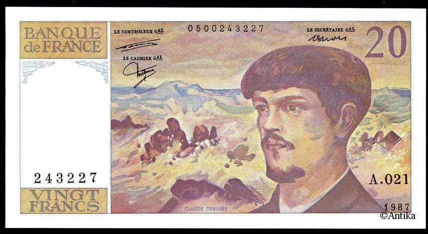 20 FRANCS DEBUSSY - Type 1980