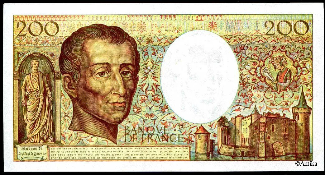 200 FRANCS MONTESQUIEU - Type 1981 modifié