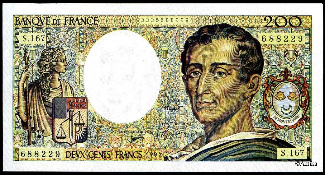 200 FRANCS MONTESQUIEU - Type 1981 modifié