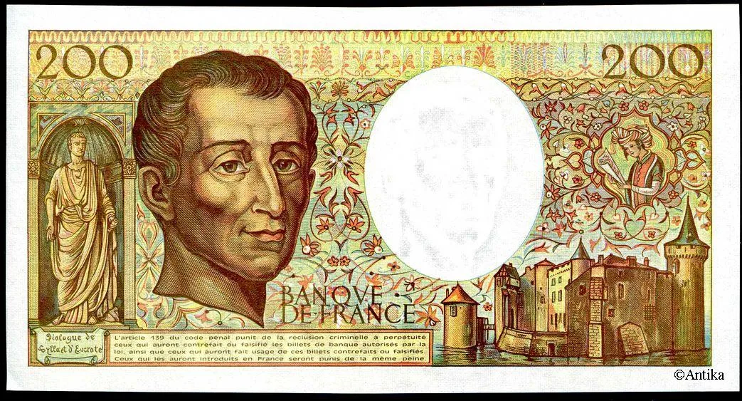 200 FRANCS MONTESQUIEU -Type 1981