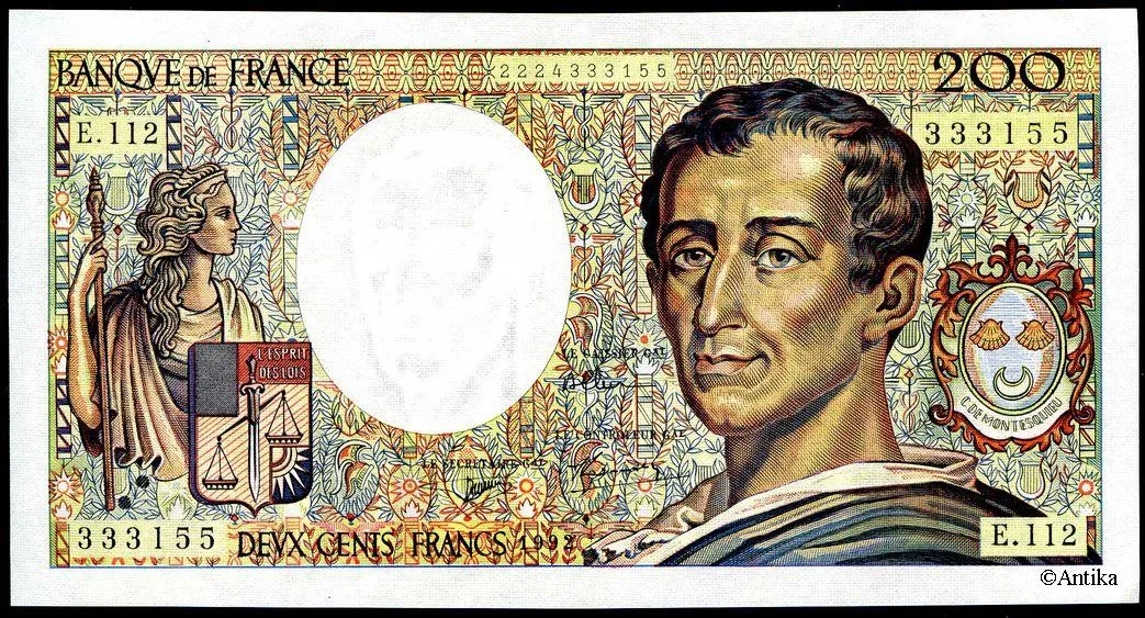 200 FRANCS MONTESQUIEU -Type 1981