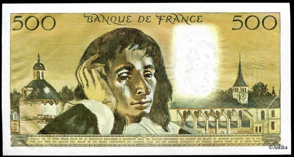 500 FRANCS PASCAL - Type 1968