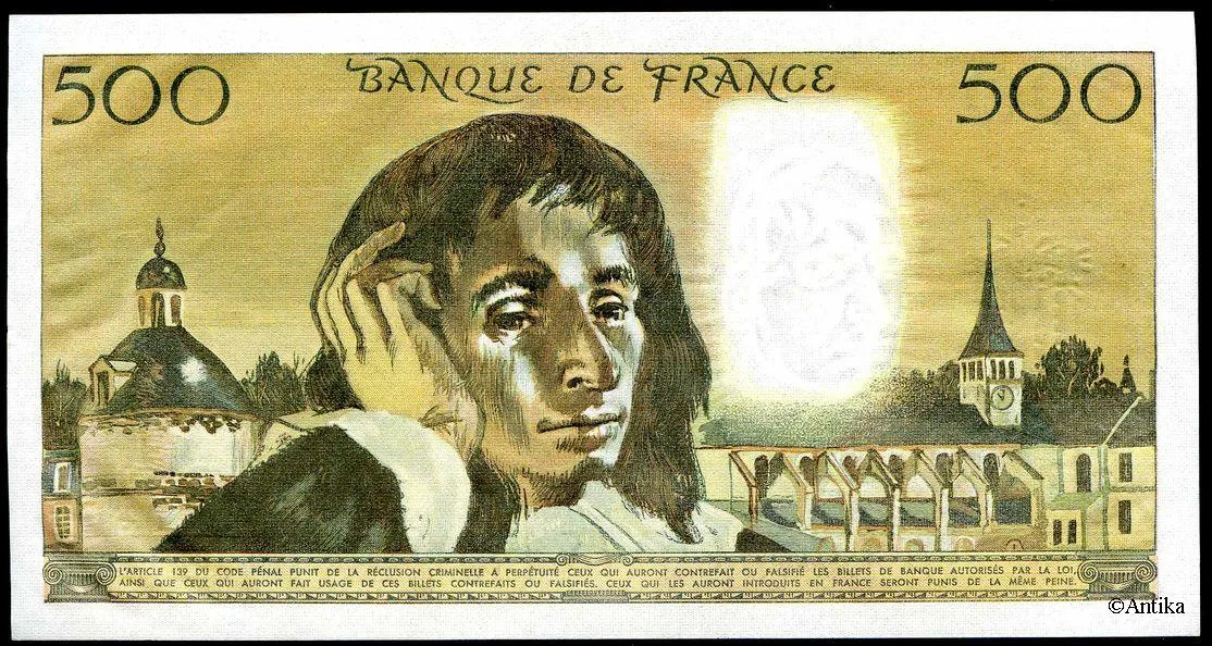 500 FRANCS PASCAL - Type 1968
