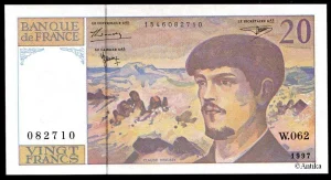 20 FRANCS DEBUSSY - Type 1980 Modifié