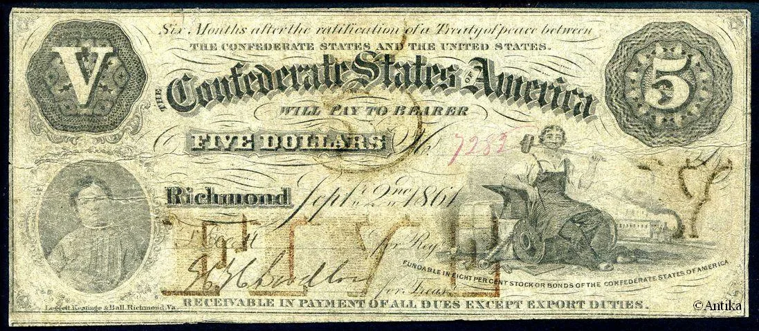 5 Dollars RICHMOND Virginie RARETE Paysanne & enfant PROMO