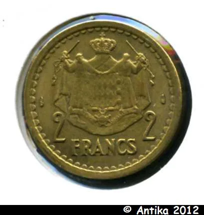 2 FRANCS LOUIS II 1922-1949