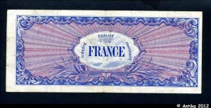 100 FRANCS Verso "France"