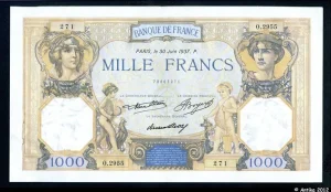 1000 FRANCS CERES & MERCURE - Type 1927
