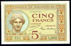 5 FRANCS Déesse JUNON