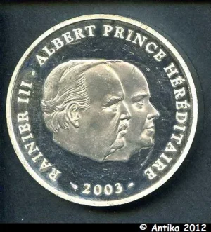 10 € COMMEMORATIVES RAINIER III & ALBERT